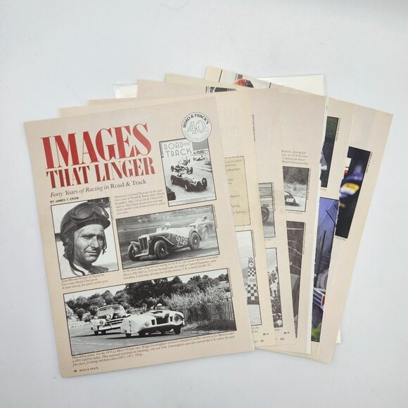 Images That Linger Forty Years Of Racing In Road & Track Magazine June 1987 - Picture 1 of 1